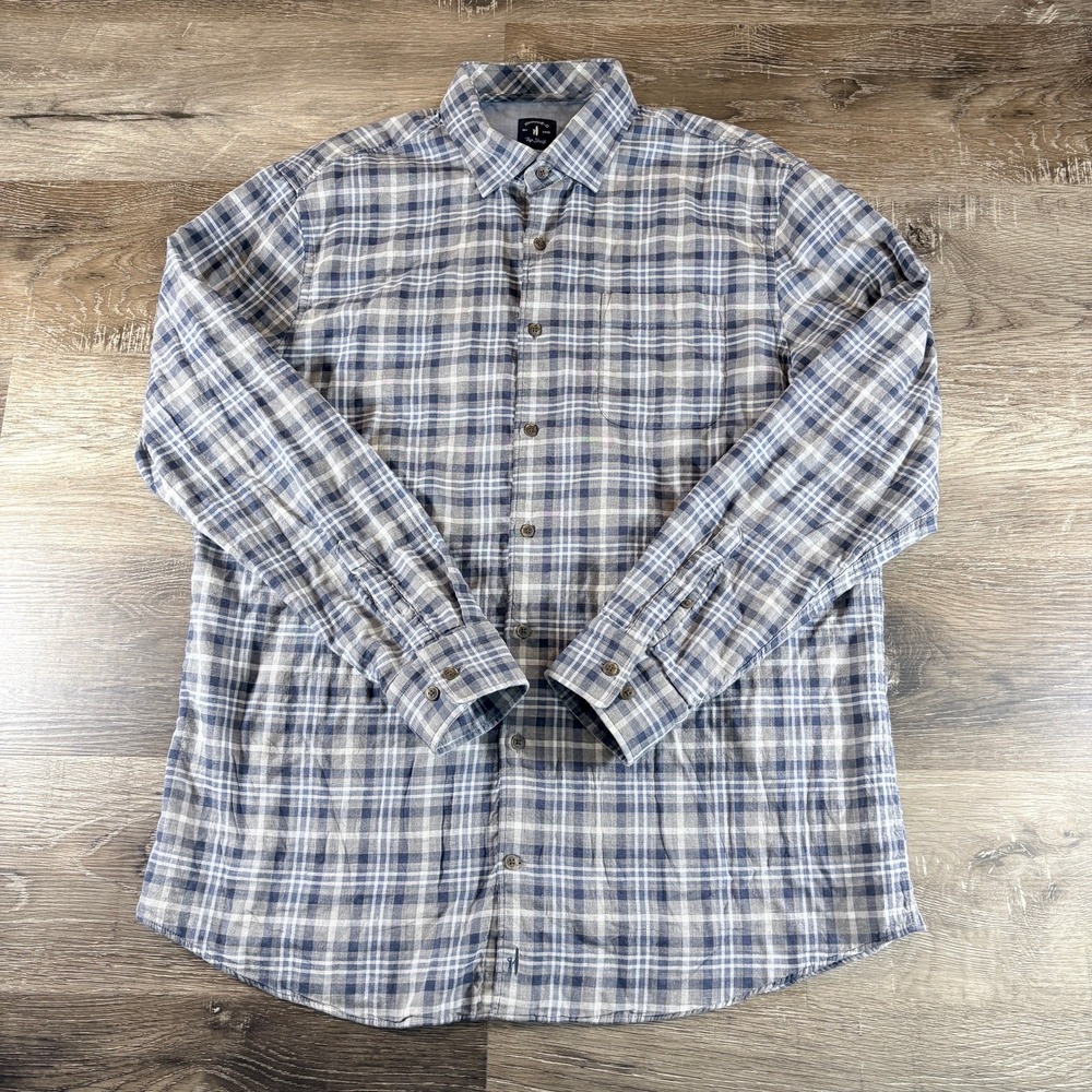 Johnnie-O Top Shelf‎ Lester Twilight Color L/S Plaid Button Down Shirt Size XL